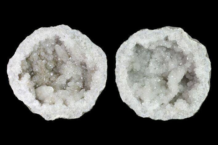 Keokuk Quartz Geode with Calcite & Pyrite Crystals - Missouri #144760